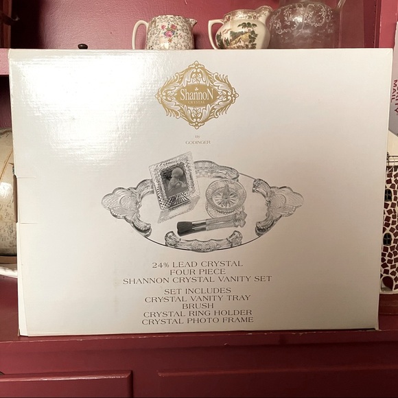 Crystal vanity set NEW IN BOX